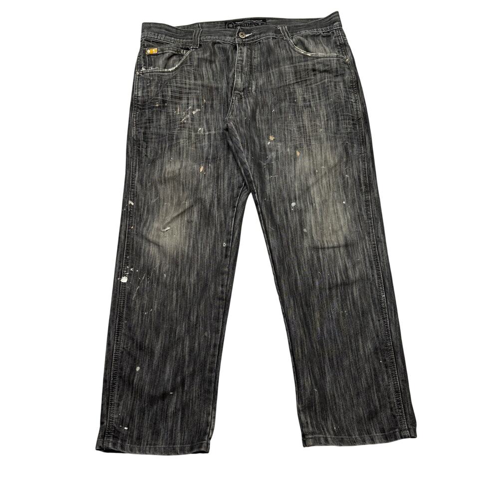 Vintage Y2K Southpole 8180 Jeans Men's 36x27 Baggy Skater Paint Splatter